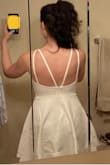 This dress is so flattering. Simple in the best way, cute & sassy. I felt confident trying on this dress and I'm excited to wear it at my bachelorette party! - Caitlin R.