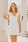 This dress was perfect for graduation pictures! Not too long or too short and perfect for spring/summer weather. - Kira H.
