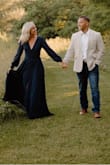 I wore this for my engagement pictures, it was beautiful! So flattering. I will say, it's long!! I'm 5'7" and wore sandals and if I would have planned to wear it longer or for a different event I would have needed it hemmed. - Taylor B.
