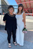 I searched high and low for the perfect wedding jumpsuit and this was it! I had to take up some length In the torso and a ton of length in the legs but it was perfect! I went braless (welcomed) and commando (unexpectedly) but it worked out. Lined on the inside as well so you're fully covered. - Shannon W.