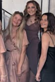 I loved this dress for the wedding I attended. I could have sized up as I've gained weight recently, but I was happy the way the medium fit too. The dress was more revealing than I expected when I crossed my legs though. - Sadi B.