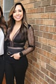 This is a head turner! Absolutely love this bodysuit but you have to be very careful with it as it snags easily. Tons of compliments and would recommend ordering a size up! - Nichelle L.