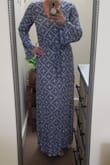 I love this dress! It is very flattering and pretty. I'm 5'8, 160 with a 36DD bust and the medium fit well. - Kathleen C.