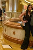 This jumpsuit was AMAZING but definitely a little long and I'm tall, I had to wear heels! The bust was a little loose but not too loose. I added a sticky bra and it fixed the problem. I wore to a wedding in Vegas. - Leah C.
