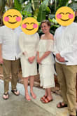 I needed to find a white dress for a wedding on a beach (bridesmaid - not bride). I wanted something that wasn't floor-length or too short that I would risk a Marilyn Monroe moment on the beach. This dress fit the bill. At the time of order, there were only XS left, so I took the chance. Luckily, it fit nicely, but I would have probably been more comfortable in a Small. All in all, it is a lovely dress and I will wear it over and over again. - Julia G.