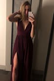 This dress was perfect for a winter wedding! It's heavy, but warm at the same time. Only thing I didn't love about it was the straps weren't adjustable - I would've liked them a little tighter. - Jackie R.