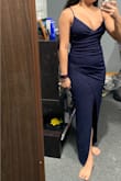 I feel amazing in this dress!! I always struggle with the length of long dresses because of my short legs but this one is perfect! - Andrea M.