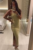 It's super comfortable and fits perfectly without being too tight! It's not as bright green as it looks in the website photos. - Emily B.