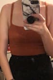 This shirt is nice! Especially for hot Florida. I just moved from up north and need clothes that won't suffocate me with the heat. Just this shirt elevates your outfit. Pair it with some jean, skirt anything...it's gorgeous-32b, no bra in this pic just pasteys and perfect you could tell. - Megan M.