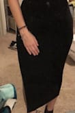 Dress it up or down. Fits like a glove and it's very stretchy I feel like any size would fit anyone. If you want it tighter don't be scared to size down. - Megan M.