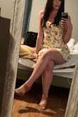 The fit was perfect and enjoyed wearing. Although it looks short in the picture, when I was standing up it didn't feel short at all. - Lauren E.