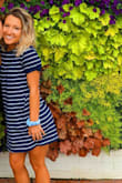 I love this dress because it's such a simple but classy look. I wouldn't recommend putting it in the dryer as it may shrink. Cute for the spring and summertime! - Alexa R.