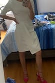 I wanted to wear this after my wedding for dinner but it was too cold unfortunately. However, I will be wearing it on my honeymoon! Lovely fit on the body, looks like it's true to your exact size! - Shaynalee R.