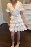 Bought for my daughter, who absolutely loved it for her 8th grade graduation. Fit her perfectly. She is long and lanky. Fit-build. Perfect teen dress! Adequate coverage for modesty. - Michelle V.