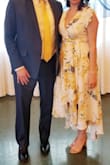 This dress was beautiful and looks just like the photo, perfect for a spring wedding! The fabric was light and flowy, but a tad bit see through, so you might want to wear something underneath. The bust does run a little small and I did have to sew it to keep from showing too much cleavage. - Tina M.
