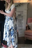 I wish I loved this dress but it fell through for me. Small would have been too tight in some areas so I went with medium and it just didn't work as the day went on. It made me look larger then I am, the cut just didn't work with my body, I wouldn't buy it again as much as I wanted to love it. I feel like I wasted a good amount of money. - Jaclyn S.