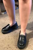 I'm usually between size 6.5 and 7, I sized  down to a 6 and it was still just a liiiiittle big. I would size a whole size down. I deducted one star for the sizing being misrepresented. I love the style and I am excited to wear with skirts, dresses, ankle pants, pretty much anything, especially for the fall! - Melissa N.