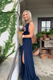 My daughter wore this dress for her senior prom. It was classy and elegant. What I love most about the dress is that it can be dressed up or made to look more casual just by your accessories and style of shoes. Definitely pleased and know that she will wear again! - Tricia S.