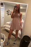 Love this dress! Fits just right and the back is so cute! Got it to wear to a wedding that unfortunately got pushed back. Would recommend. - Erica W.