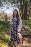 I've been waiting for this dress to be available in my size for a while and I'm so happy to finally have it. I was worried a midi dress wouldn't work with my height, but I think it's really flattering with the slit. - Christine M.
