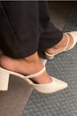 These are just like the picture. I had these in my cart for weeks but once getting them I wish I would've sent it right away. Super simple and chic and every spring closet needs some white shoes! - Mirella D.