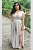 We ordered a size up according to other reviews. Usually a size 7 but an 8 fit well. were also very comfortable, my daughter wore them throughout the night with no problems. Very pretty formal shoes!! - Monica Q.