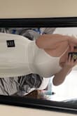 This dress is very thick and great quality! It doesn't have any support up top so might have to get some chicken cutlets but overall a great dress. It's also not see through so I wont Have to worry about that. Can't wait to wear this to my bridal shower or Bach! - Chelsea T.