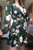 Very cute dress, beautiful material, and a good length to be wedding appropriate. My only issue is it is very hard to tie just right so your boobs are not falling out, but if that's what you want then it is great! Also, it does run large; I usually do S or M, but I needed an XS for this dress. - Kassie R.