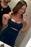 This dress is perfection! I bought it for a birthday trip and was not disappointed. The medium fits well but i could probably go for a small so the cut out is a little more open. - Cassi H.