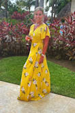 My hubs LOVED this dress on me!  And I love it too!  Got a lot of compliments while we were out and about!  I'm pretty tall and wore a two inch heel and this dress was plenty long... I loved it so much I will probably order it in another color!!! - Tracy M.
