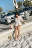 This romper its a must have. I have to confess that when I received was a little wrinkle so I decided to wash it. And my mistake was not reading the instructions for care and I also place it on my dryer on high. Got shrink so bad and unfortunately was a lost but I was so in love that I purchased another one and omg so many compliments totally love it hand wash cold and air dry next time. - Claudia B.