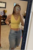 LOVE the color and the material. Could wear with a racer back bra or no bra, both look great! Excited to wear this for summer outings. - Emme M.