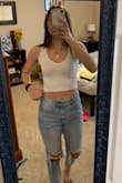 Love the fit, but the armpits came in too much in my mind. Can wear with or without a bra. - Emme M.