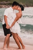 So cute and simple! I wore this dress for a beach photo shoot with my husband and it was very flattering. I am kind of tall and it really wasn't too short. The length was perfect. - Kalae L.