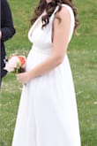 This dress doubled as a wedding and gender reveal dress! - Anita S.