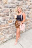 I love this material! It was super comfy walking around Gatlinburg all day! Also, love this look! They're so cute. - Evelyn S.
