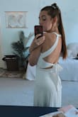 soooo excited about this dress! I usually wear a size 4 and this dress in a size small fit perfectly! I am getting married this summer and wanted a dress for wedding celebration events. I was so happy to find it beautifully lined and not see through in the least! - Olivia S.