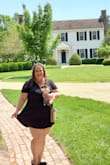 I took a chance after seeing that other curvies have bought this dress. Hubby and I planned a trip to Virginia Beach for our honeymoon and I wanted some cute dresses to wear on our excursions. I wore this and my Lulus sandals to colonial Williamsburg. So comfy! I wore "slip short" underneath which helped smooth things out. For reference Lulus 3x is like a Torrid 2 and Old Navy's 18-20. - Tara F.