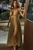 Absolutely love this dress! Although the top did not fit quite as fitted as the picture, I bought some Brown wooden beads and strung the ties through to give a more fitted look. - Kate P.