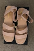 I adore these shoes so much! They look just like the Steve Madden sandals but with half the price! So cute! - Grace B.