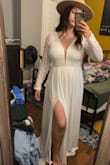 Its a well made dress. It had a little too much material around the bust which made for awkward bunching that I don't feel like it could be altered easily so I ended up returning. Other than that it was beautiful. - Kayli G.