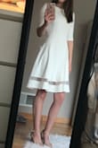 I love the bottom of this dress but the top was a tad too toned down to work as a graduation dress for me. This is such a comfy dress if you are looking for something with coverage, stretchy, and the bottom is nice and flowy. Fit perfectly! - Alyssa C.