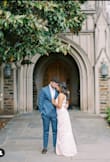 I absolutely love this dress for my engagement shoot. The fabric was a good quality, not sheer at all. This was VERY flattering. The length was perfect with heels. The slit added movement to my photos. Perfect color with my skin tone. - Laura A.