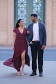 This dress is really comfortable and fits perfectly! I wore this dress for my engagement photoshoot and it was perfect! - Kinjal P.
