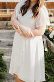 I purchased this dress to wear for graduation and it is perfect! Although it is quite revealing in the bust area, a safety pin does the trick. It is lightweight and comfortable to wear and photographs beautifully. I would absolutely purchase this dress again! - Sarah M.