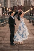 I wore it for my pre-wedding photoshoot. It was so lovely! - Mikyung C.