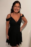 This dress is super flattering, fit perfectly. Great for a girls night out or a date night around town. Very comfortable and high quality, minimizes waist. - Helen F.