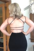 I'm not usually the backless dress kind of gal (just never been confident enough to rock it) but after participating in a weight loss competition through my local gym I was looking for something to show off my hard work - this dress is amazing. I have always had a smaller bust than hip so the bodice was a little loose and I decided to have cups sewn in for a little more security, but I didn't have any issues with wardrobe malfunctions and the bodice looks great in photos! The material is stretchy and soft and moves with you - it is super easy to sit and walk around in this dress. I did not dance so I can't say how much movement the dress can handle...and FYI the straps don't come off for you to get in/out, you have to carefully get them all over your head/arms when taking on and off. I hope I get a chance to attend an event that I could wear this dress to again, because I felt like a million bucks in it! - Lauren K.