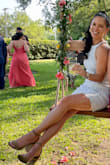 Really loved this dress. Picked it for a garden wedding (it was 90 degrees). Super light/breathable fabric. The top (around bust) was a bit loose on me but still fine. Would buy this again in every color. - Leah F.
