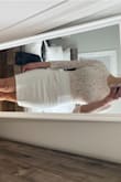 Perfect graduation dress. It fits very nicely and has a little stretch to it - Jennifer G.